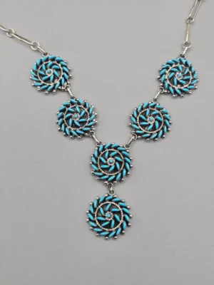All Tribes Jewelry | Zuni Pinwheel Necklace
