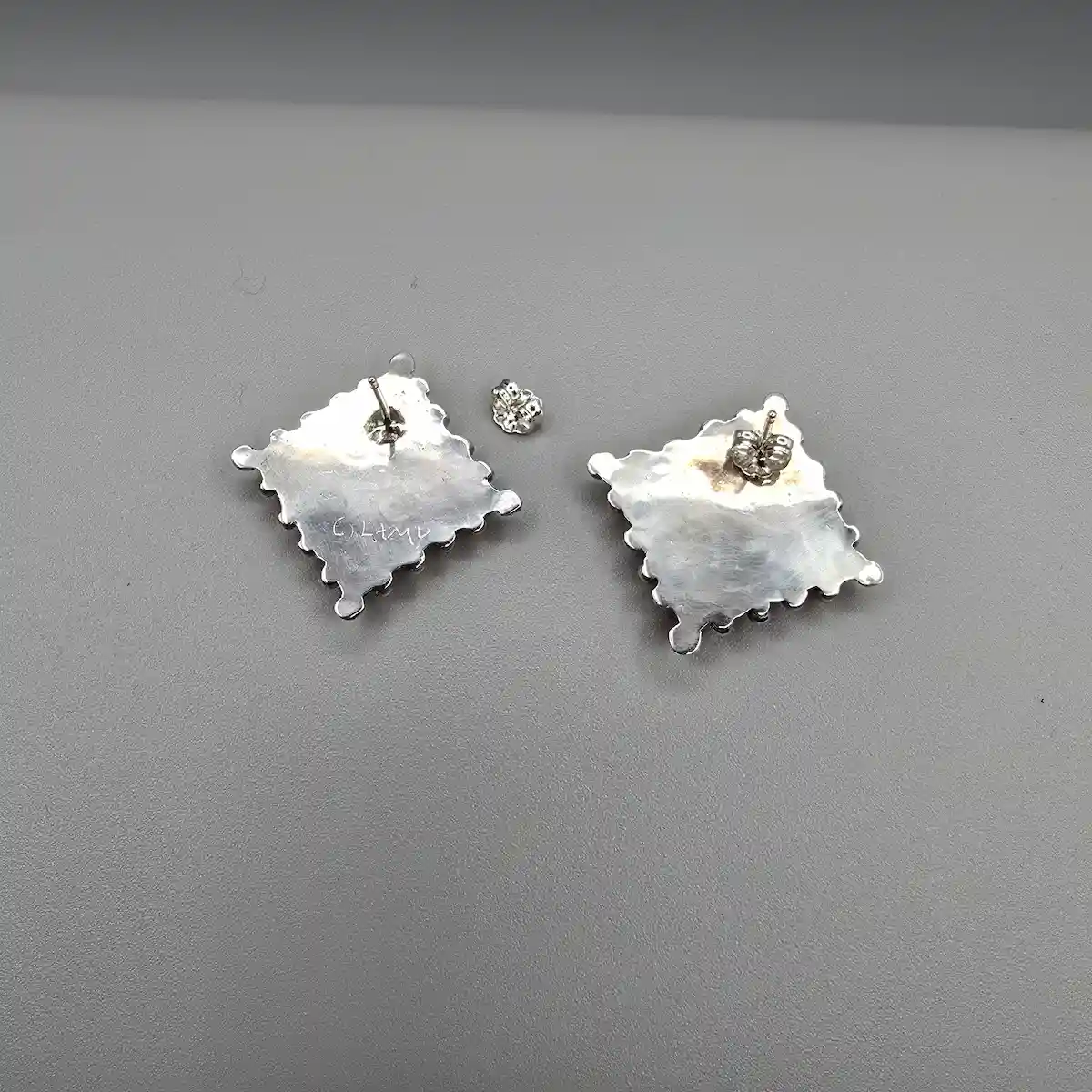 All Tribes Jewelry | Zuni Snake Eyes Stud Earrings
