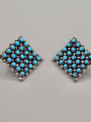 All Tribes Jewelry | Zuni Snake Eyes Stud Earrings