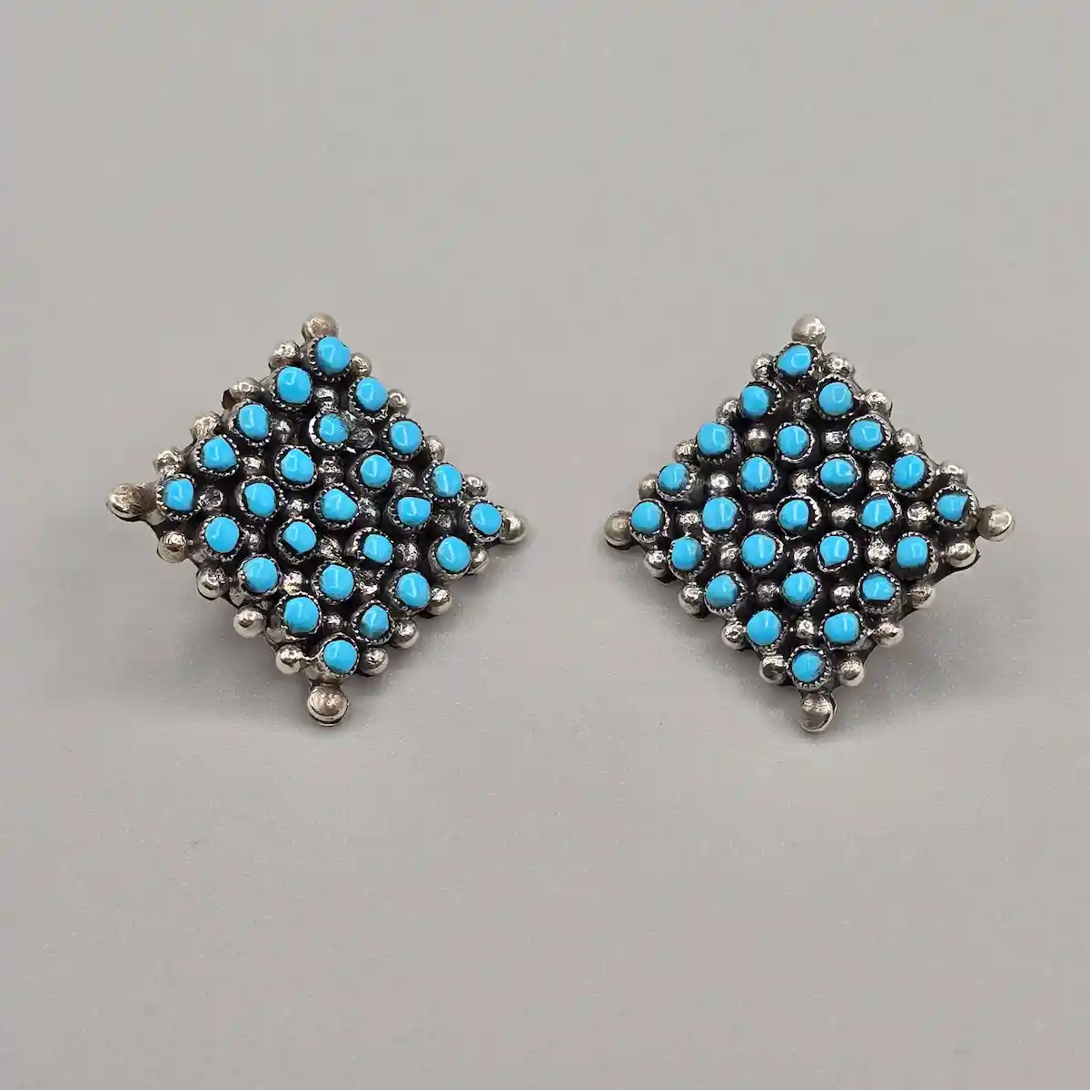All Tribes Jewelry | Zuni Snake Eyes Stud Earrings