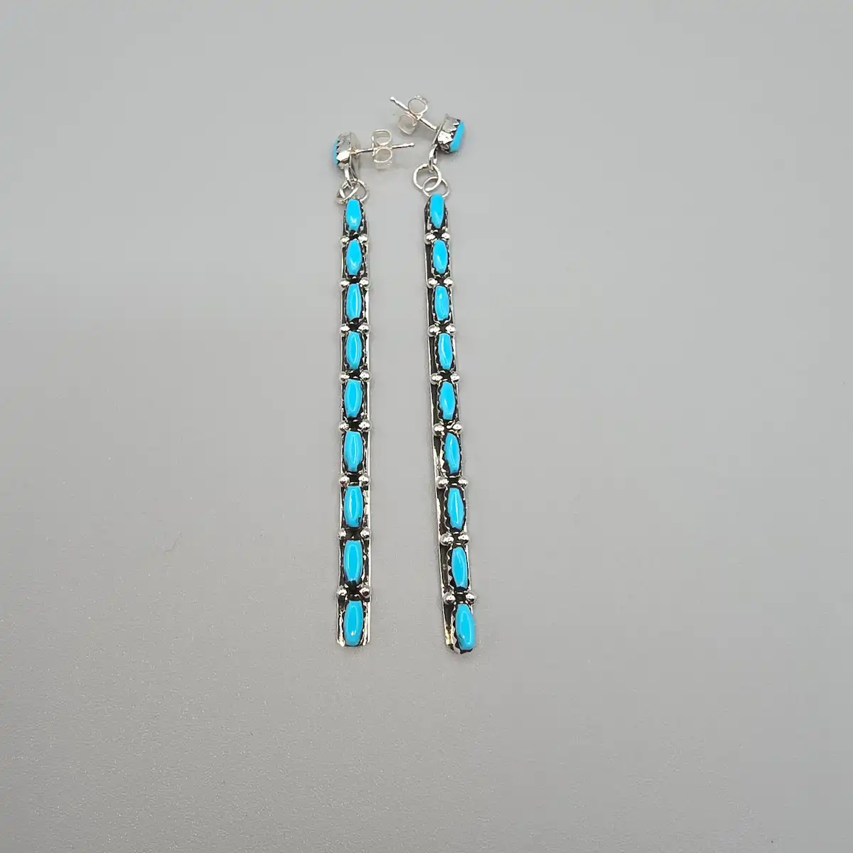 All Tribes Jewelry | Zuni Petit Point Earrings