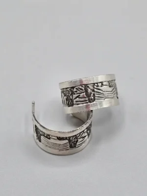 All Tribes Jewelry | Navajo Storyteller Sterling Silver Earrings